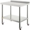 36 X 24 Inch Stainless Steel Prep Table 440lb Capacity Commercial Worktable With Adjustable Undersh 1