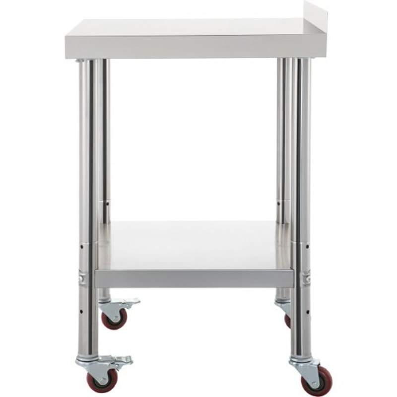 36 X 24 Inch Stainless Steel Prep Table 440lb Capacity Commercial Worktable With Adjustable Undersh 9