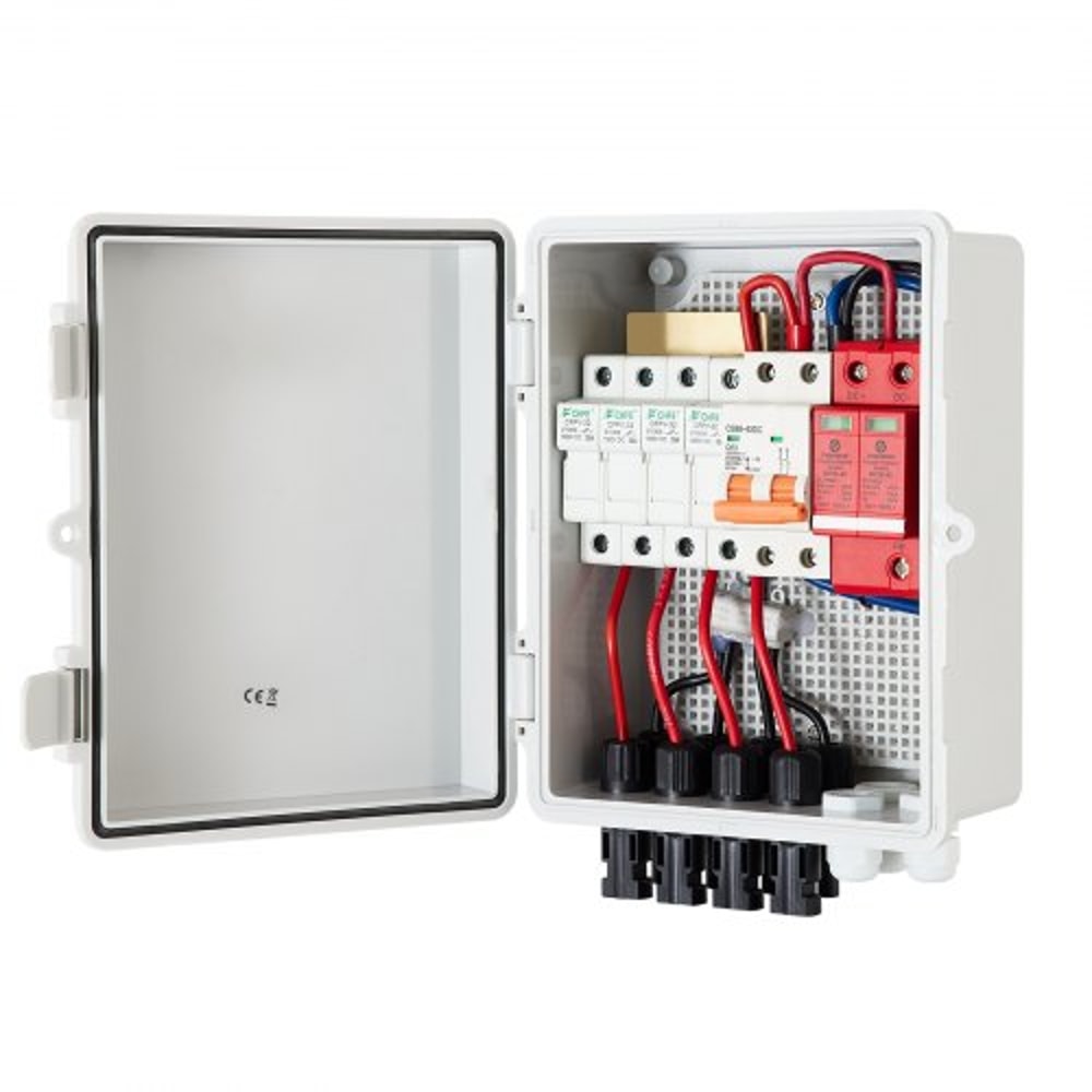 Solar PV Combiner Box 4 String 15A Fuse Box With 63A Breaker IP65 Waterproof For Outdoor Solar Pane 7