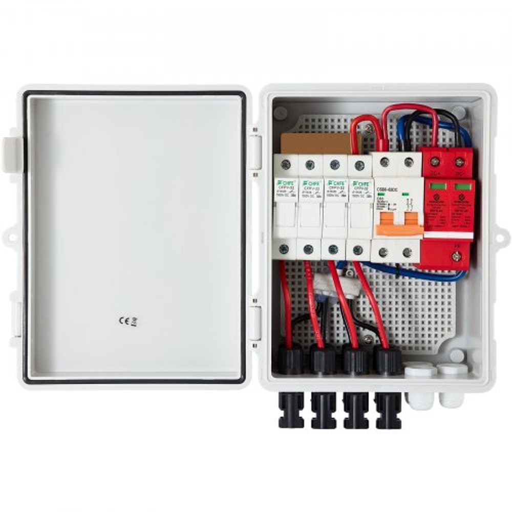 Solar PV Combiner Box 4 String 15A Fuse Box With 63A Breaker IP65 Waterproof For Outdoor Solar Pane 9