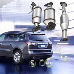 direct-fit catalytic converter for 3.6l v6, compatible with gmc acadia 07-17, chevy traverse 09-17, saturn outlook