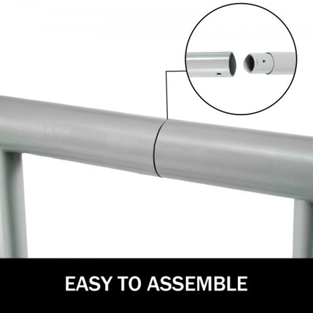 111" Length Floor Bike Rack, 9 Holders All-Steel Grid Bike Rack for Garages, Streets & Yards – Single-Side Storage Stand