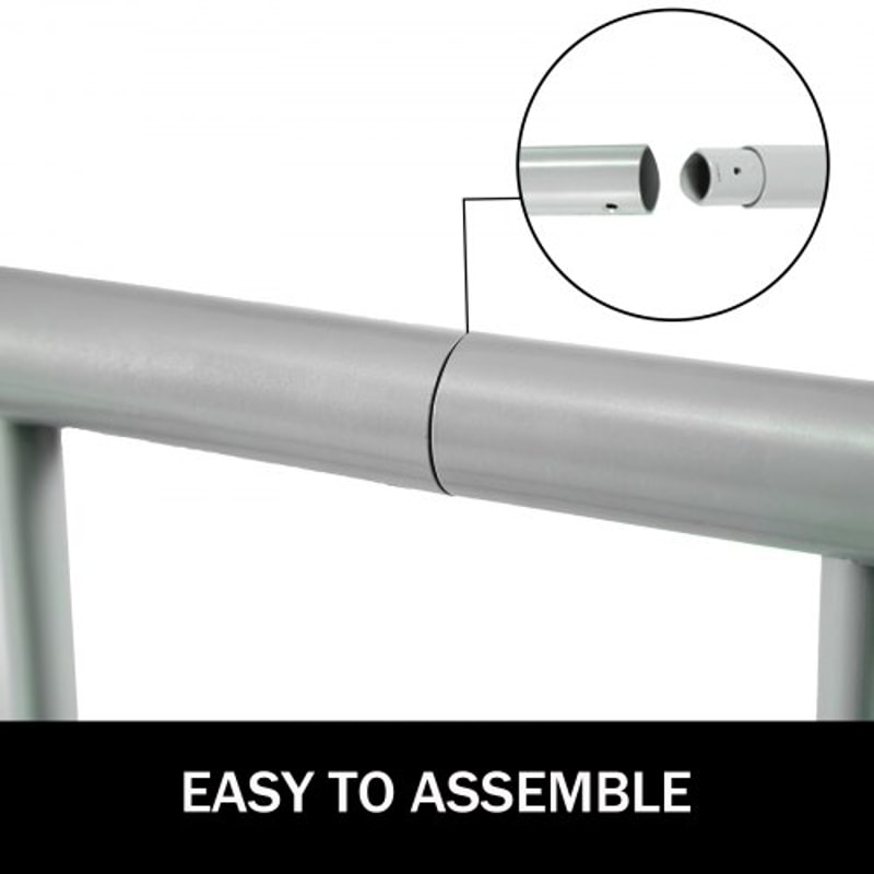 111" Length Floor Bike Rack, 9 Holders All-Steel Grid Bike Rack for Garages, Streets & Yards – Single-Side Storage Stand