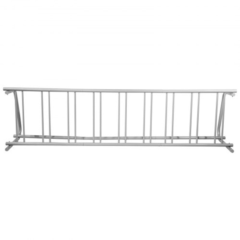 111" Length Floor Bike Rack, 9 Holders All-Steel Grid Bike Rack for Garages, Streets & Yards – Single-Side Storage Stand