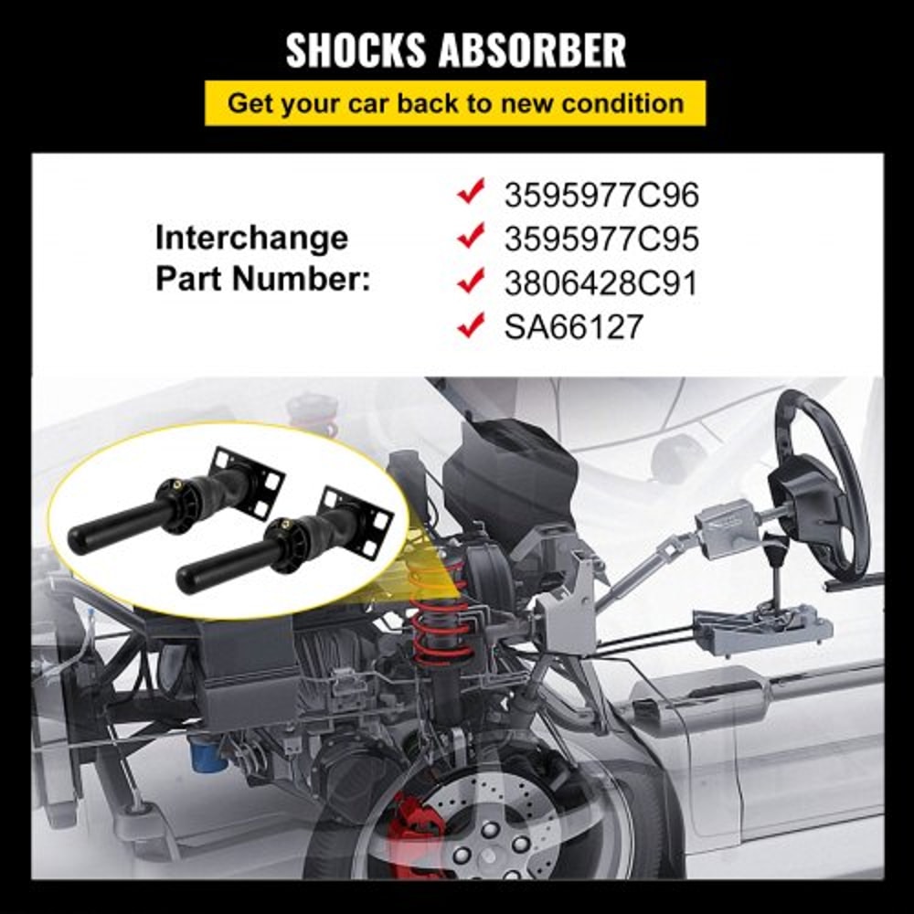 2PCS 3595977C96 Cab Shock Absorber For International Prostar 2008 Direct Replacement Air Shocks 2