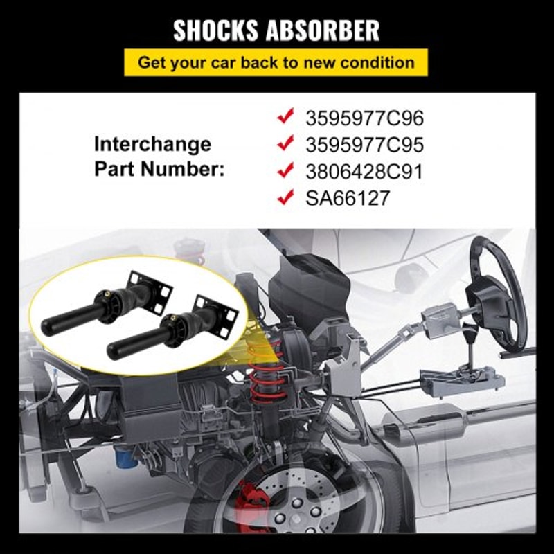 2PCS 3595977C96 Cab Shock Absorber For International Prostar 2008 Direct Replacement Air Shocks 2