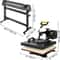 5-in-1 Heat Press & Vinyl Cutter Combo, 15"x15" Transfer Machine with 53" Cutting Plotter & USB Port for DIY Stickers