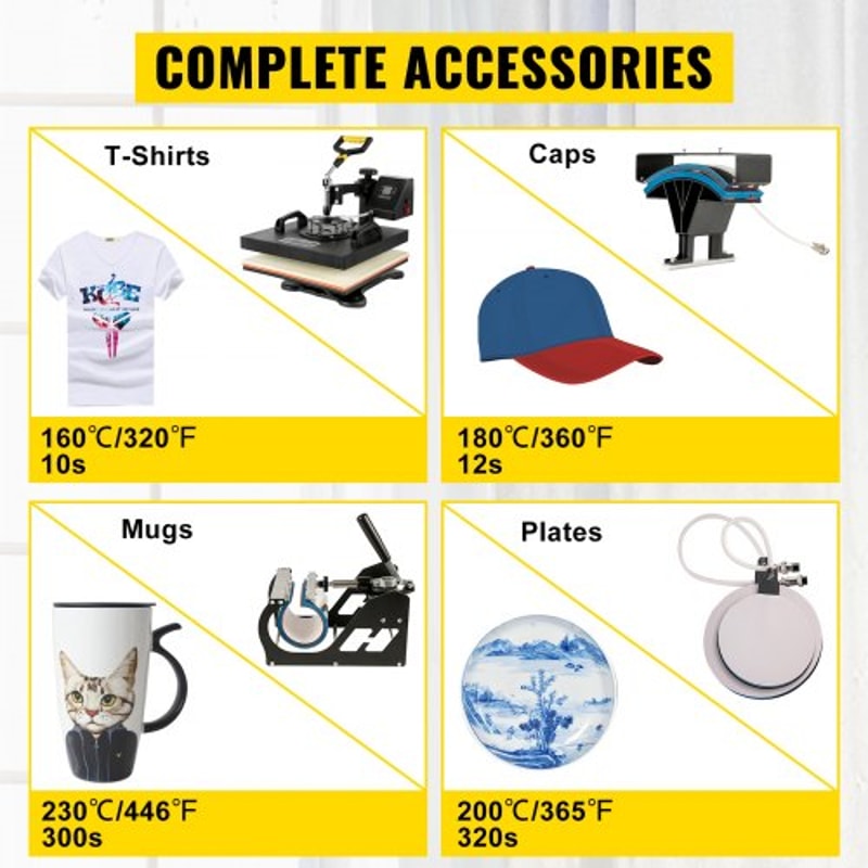 5-in-1 Heat Press & Vinyl Cutter Combo – 15"x15" T-Shirt Press with 28" Cutting Plotter & USB Port for Custom Apparel