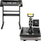 5-in-1 Heat Press & Vinyl Cutter Combo – 15"x15" T-Shirt Press with 28" Cutting Plotter & USB Port for Custom Apparel