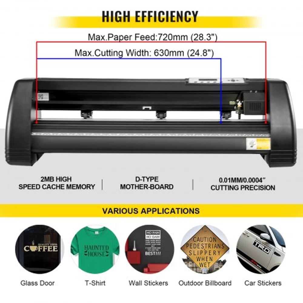 8 in 1 Heat Press 15"x15" Sublimation Machine + 28" Vinyl Cutter Plotter, All-in-One Custom Apparel & Decal Bundle