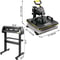 8 in 1 Heat Press 15"x15" Sublimation Machine + 28" Vinyl Cutter Plotter, All-in-One Custom Apparel & Decal Bundle