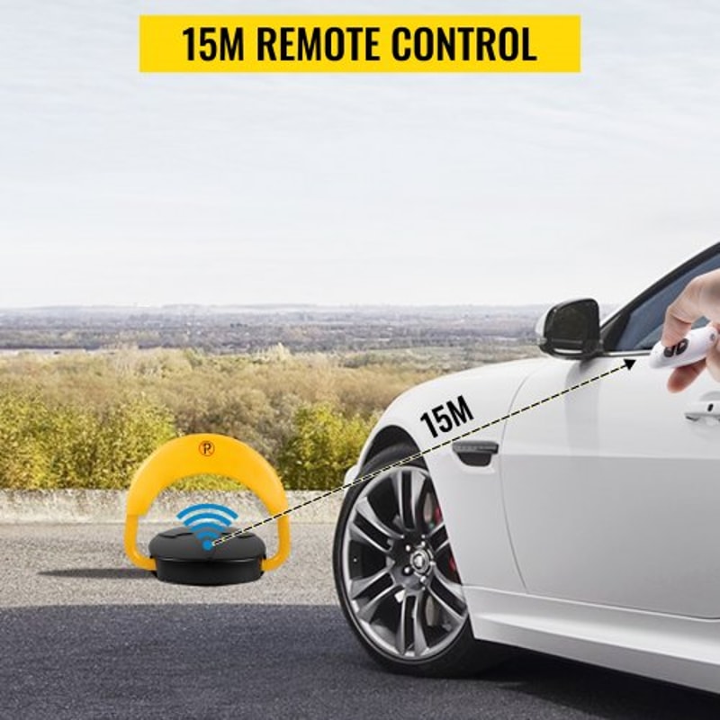Automatic Car Parking Lock with Remote Control, Secure Auto Parking Space Saver Lock Barrier, Waterproof & Anti-Collison