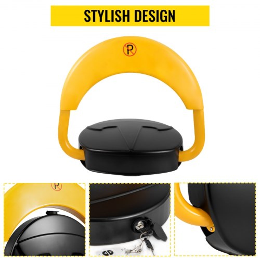 Automatic Car Parking Lock with Remote Control, Secure Auto Parking Space Saver Lock Barrier, Waterproof & Anti-Collison