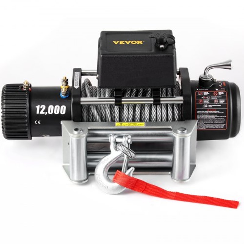 Truck Winch Electric Winch Steel Cable Power Winch Jeep Winch with Wireless Remote Control & Powerful Motor for UTV ATV
