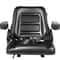 Heavy-Duty Universal Forklift Seat Black PVC Tractor Seat, Adjustable Mower Seat with Armrests, Seat Belt & Switch