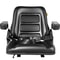 Heavy-Duty Universal Forklift Seat Black PVC Tractor Seat, Adjustable Mower Seat with Armrests, Seat Belt & Switch