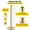 Stainless Steel Gold Stanchion Posts with Ball Top, Red Velvet Ropes and Posts, Crowd Control Barrier for Hotels, Events