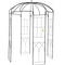 Heavy Duty Wrought Iron Birdcage Shape Garden Arbor, Wedding Arch Trellis for Climbing Vines in Outdoor Garden, Lawn