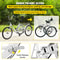Adult Folding Tricycle 24 Wheels 7Speed Foldable 3Wheel Bike For Adults With Large Rear Basket 4