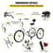 Adult Folding Tricycle 24 Wheels 7Speed Foldable 3Wheel Bike For Adults With Large Rear Basket 6