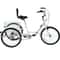 Adult Folding Tricycle 24 Wheels 7Speed Foldable 3Wheel Bike For Adults With Large Rear Basket 8