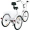 Adult Folding Tricycle 24 Wheels 7Speed Foldable 3Wheel Bike For Adults With Large Rear Basket 9