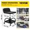 Adjustable Rolling Garage Stool, LBS Mechanic Seat, Swivel Wheels & Steel Tool Tray for Workshop, Garage & Auto Repair