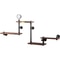 Pipe Shelves with Wood Planks, Rustic Industrial Wall Mounted Floating Shelving for Bar, Kitchen, Bathroom, Farmhouse