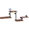 Pipe Shelves with Wood Planks, Rustic Industrial Wall Mounted Floating Shelving for Bar, Kitchen, Bathroom, Farmhouse