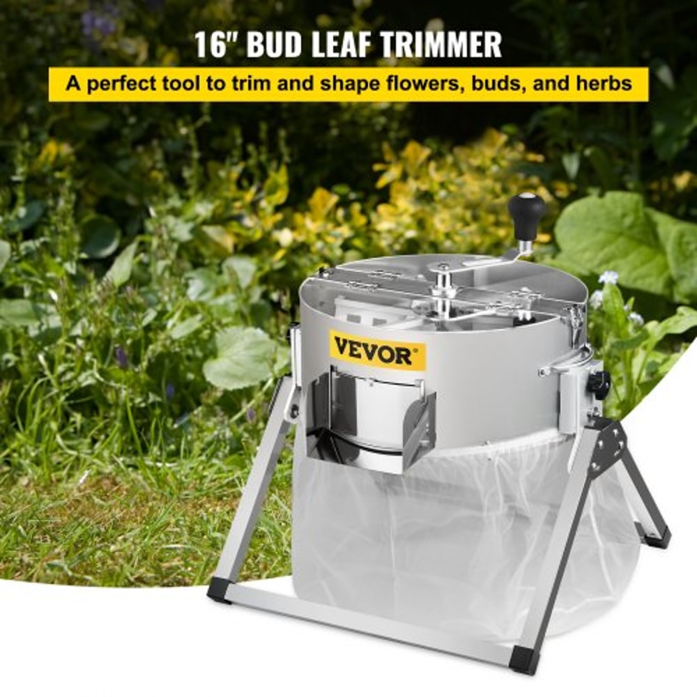 16 Inch Manual Hydroponic Dry Or Wet Plant Trimming Machine With Sharp Stainless Steel Blades Solid 2