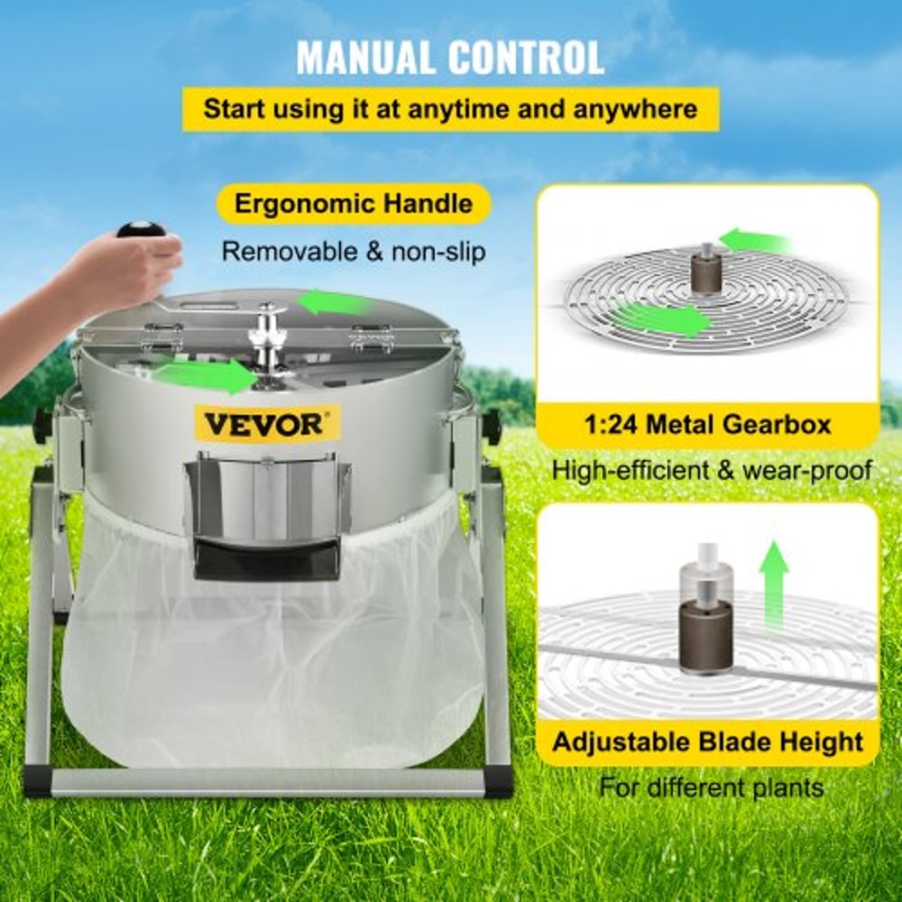 16 Inch Manual Hydroponic Dry Or Wet Plant Trimming Machine With Sharp Stainless Steel Blades Solid 5