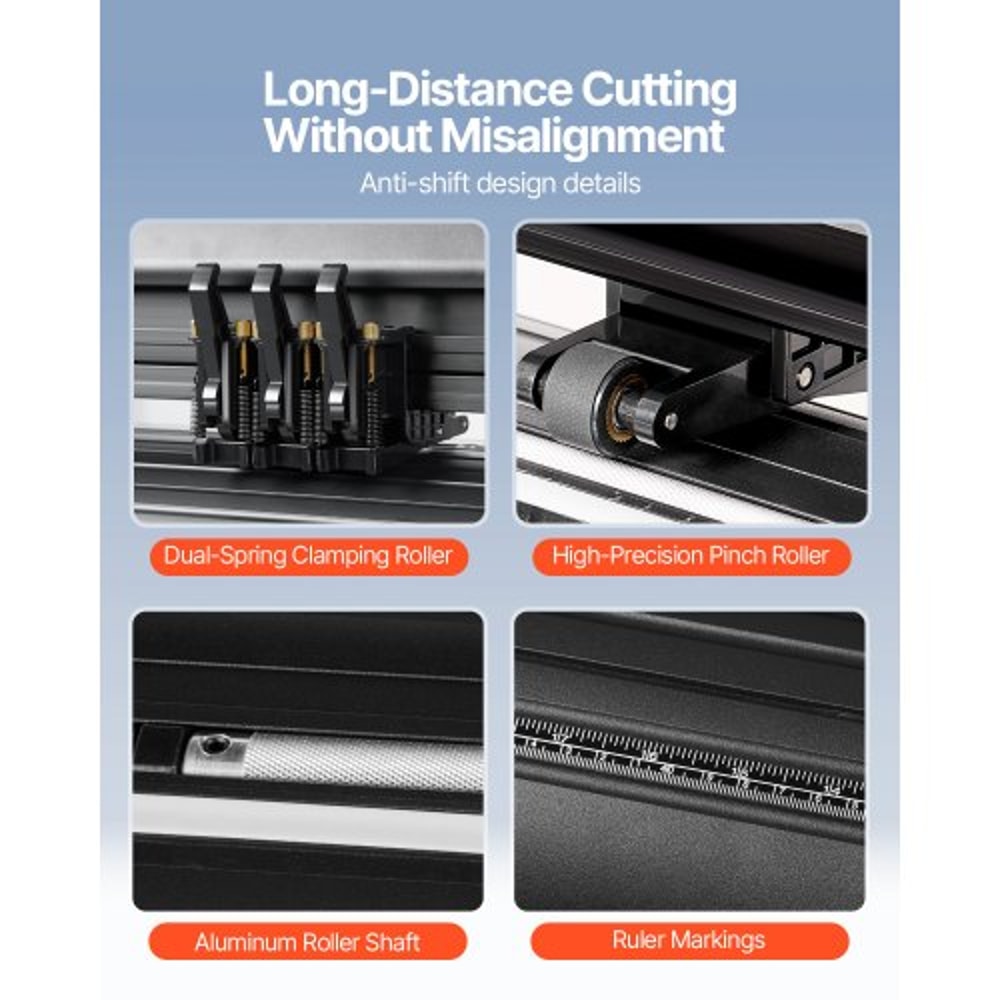 34inch Vinyl Cutter Machine Manual Vinyl Printer With LCD Display Sign Cutting Plotter Includes Sig 5