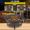 34Inch Carbon Steel Fire Bowl Wood Burning Outdoor Fire Pit For Patio Backyard Camping With Drain 3