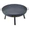 34Inch Carbon Steel Fire Bowl Wood Burning Outdoor Fire Pit For Patio Backyard Camping With Drain 7