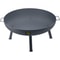 34Inch Carbon Steel Fire Bowl Wood Burning Outdoor Fire Pit For Patio Backyard Camping With Drain 7