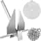 Fluke Style Boat Anchor Kit, Heavy-Duty Hot Dipped Galvanized Steel Marine Anchor with Rope, Chain & Shackles