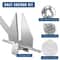 Fluke Style Boat Anchor Kit, Heavy-Duty Hot Dipped Galvanized Steel Marine Anchor with Rope, Chain & Shackles
