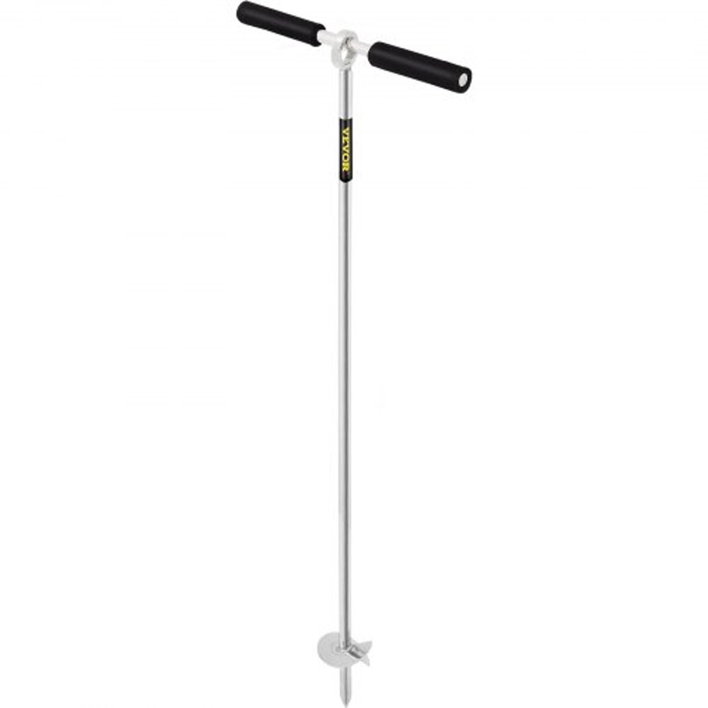 Stainless Steel Sand Anchor Auger, Removable Handle, Bungee Line & Carry Bag, Secure Jet Ski, Pontoon, PWC