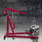 Hydraulic/Pneumatic Long Ram Jack with Single Piston Pump & Clevis Base, Engine Hoist Cherry Picker for Garage/Shop