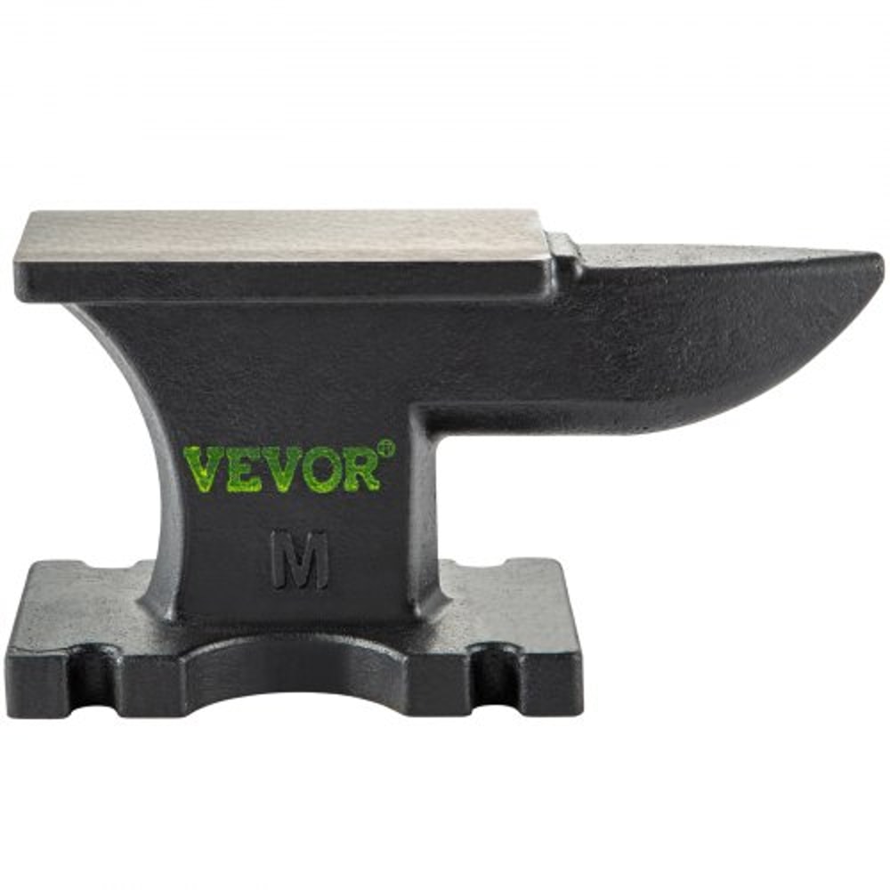 Heavy-Duty Cast Iron Anvil, Single Horn Blacksmith Anvil with Stable Base, Work Surface for Forging, Bending