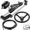 Hydraulic Boat Steering Kit with Helm Pump, Cylinder, Wheel & Hose, Durable Marine Steering System, Outboard Motorboats