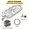 Outboard Boat Steering Kit 13 Boat Steering Cable With 34 Tapered Shaft Marine Steering System 6