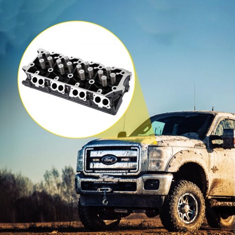 64L Cylinder Head Assembly Cast Iron Replacement For 0810 Ford F250 F350 F450 F550 Fully Assembled 0
