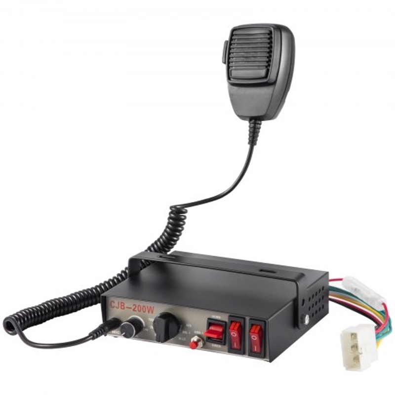 VEVOR 200W Siren Bundle 8 Tones Emergency Warning Siren With PA Speaker MIC System Vehicle Siren Bo 7