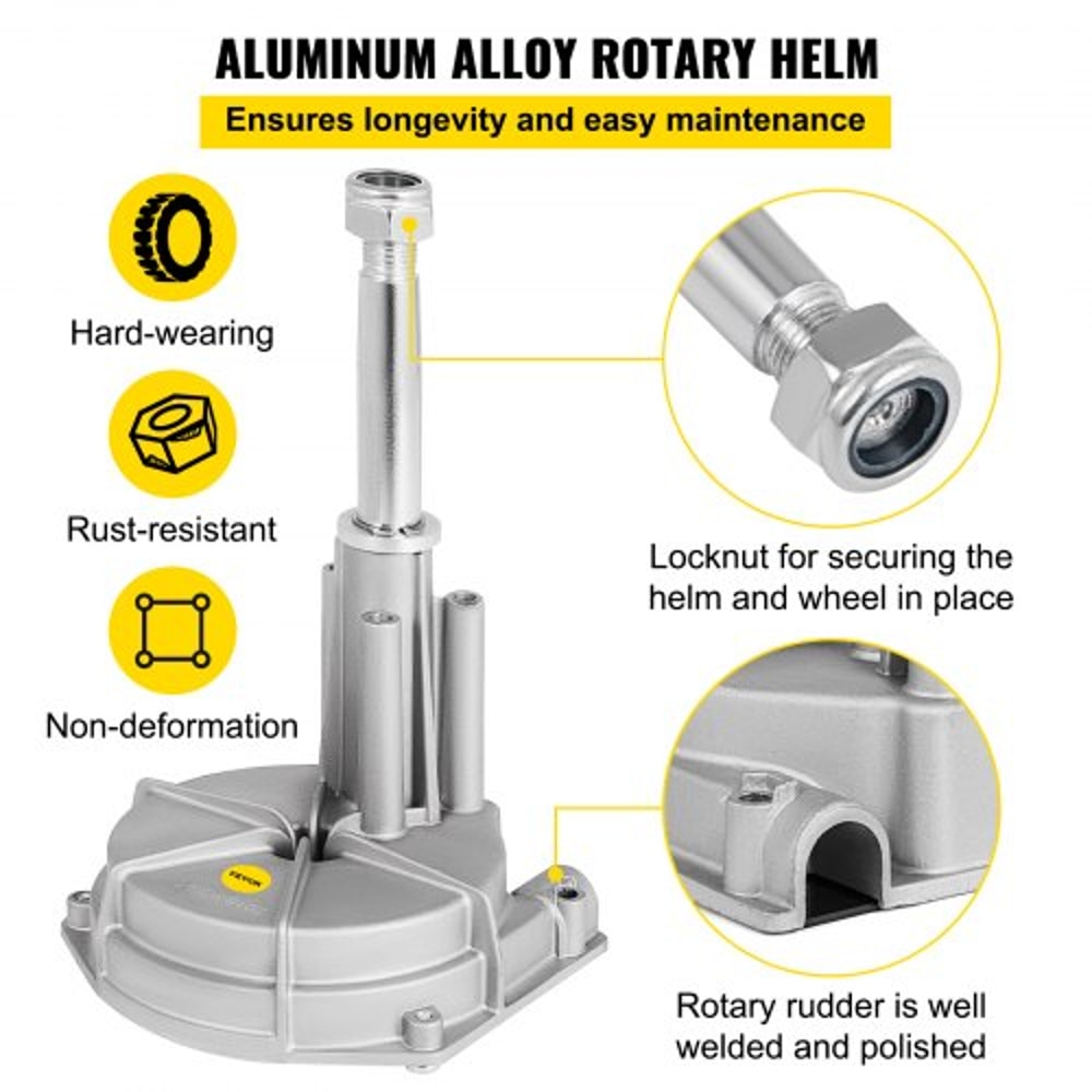 15 Boat Steering Cable System HeavyDuty Outboard Steering Kit With 135 Wheel Rotary Helm 304 Stain 4