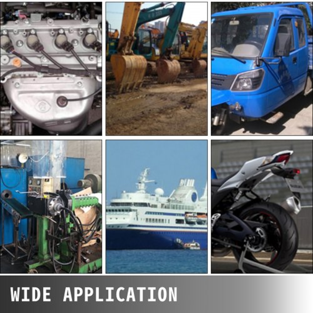 8AN Fuel Line Kit, 20 Pcs 8AN Fuel Hose Kit with 32.8Ft BK Nylon Stainless Steel Braided Oil Line Hose