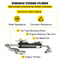 300HP Hydraulic Steering Kit With Helm Pump Compact Cylinder Complete Marine Outboard Steering Sys 4