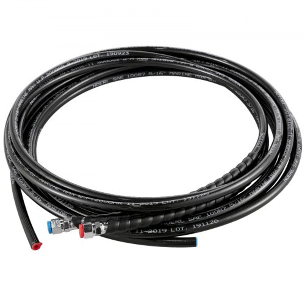 Boat Hydraulic Steering Kit 300HP Helm Pump Aluminum Alloy Steering Cylinder 135 Wheel 10 Hydrauli 9