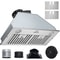 30Inch Stainless Steel BuiltIn Range Hood 800 CFM Kitchen Vent With Push Button Control LED Lights 1