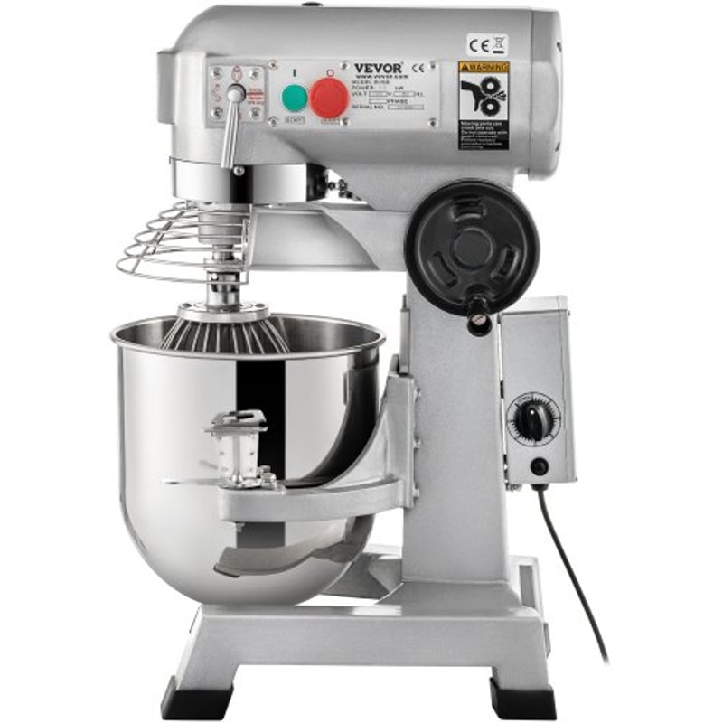 10Qt Commercial Mixer 850W HeavyDuty Stand Mixer With Stainless Steel Bowl 3 Speeds Dough Hook 9